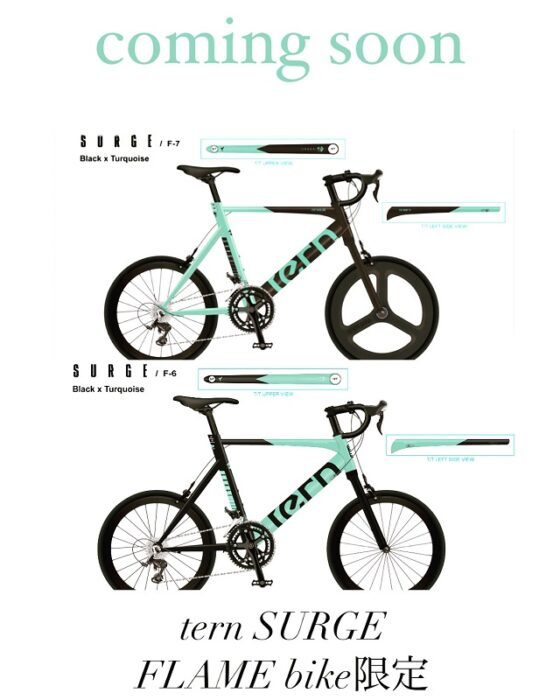 FLAME bike限定　tern SURGE 第5弾、第6弾　発売決定！！